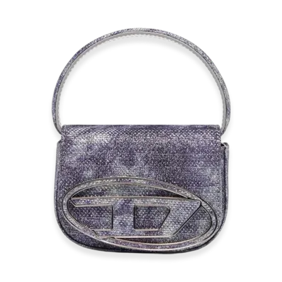 Diesel 1Dr XS 1Dr XS-Iconic Mini Bag In Shimmer Fabric "Blue"
