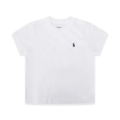 Polo Ralph Lauren Kids Cotton Jersey Crewneck T-Shirt "White"