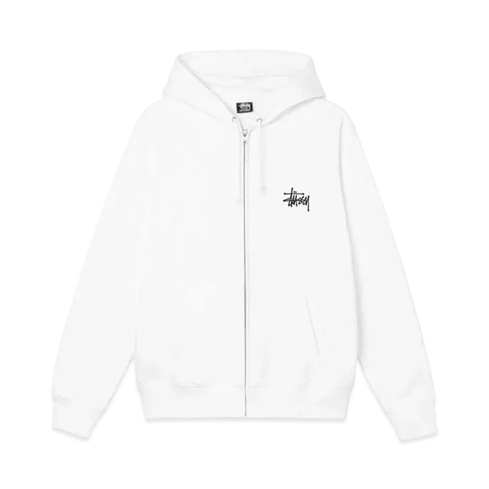 Stussy BASIC STUSSY ZIP HOODIE "White"
