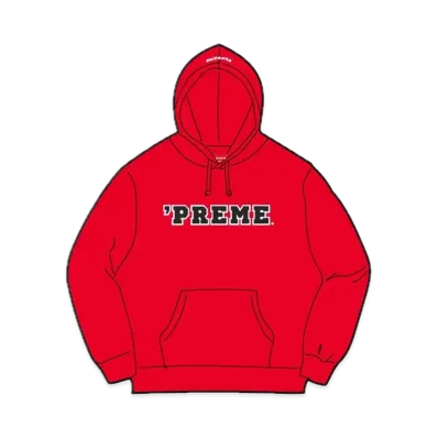 Supreme Preme Hooded Sweatshirt "Red"
