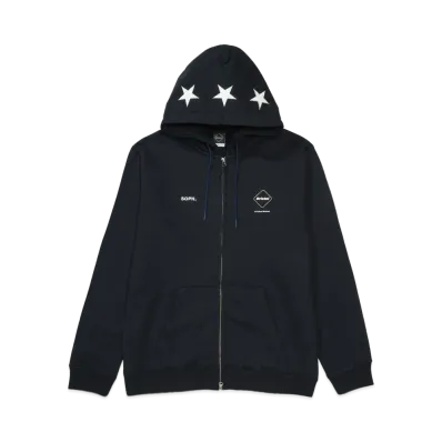 F.C.Real Bristol 5-Star Zip-Up Sweat Hoodie "Navy"