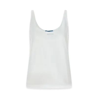 PRADA Women's Wire Tank Top "White"