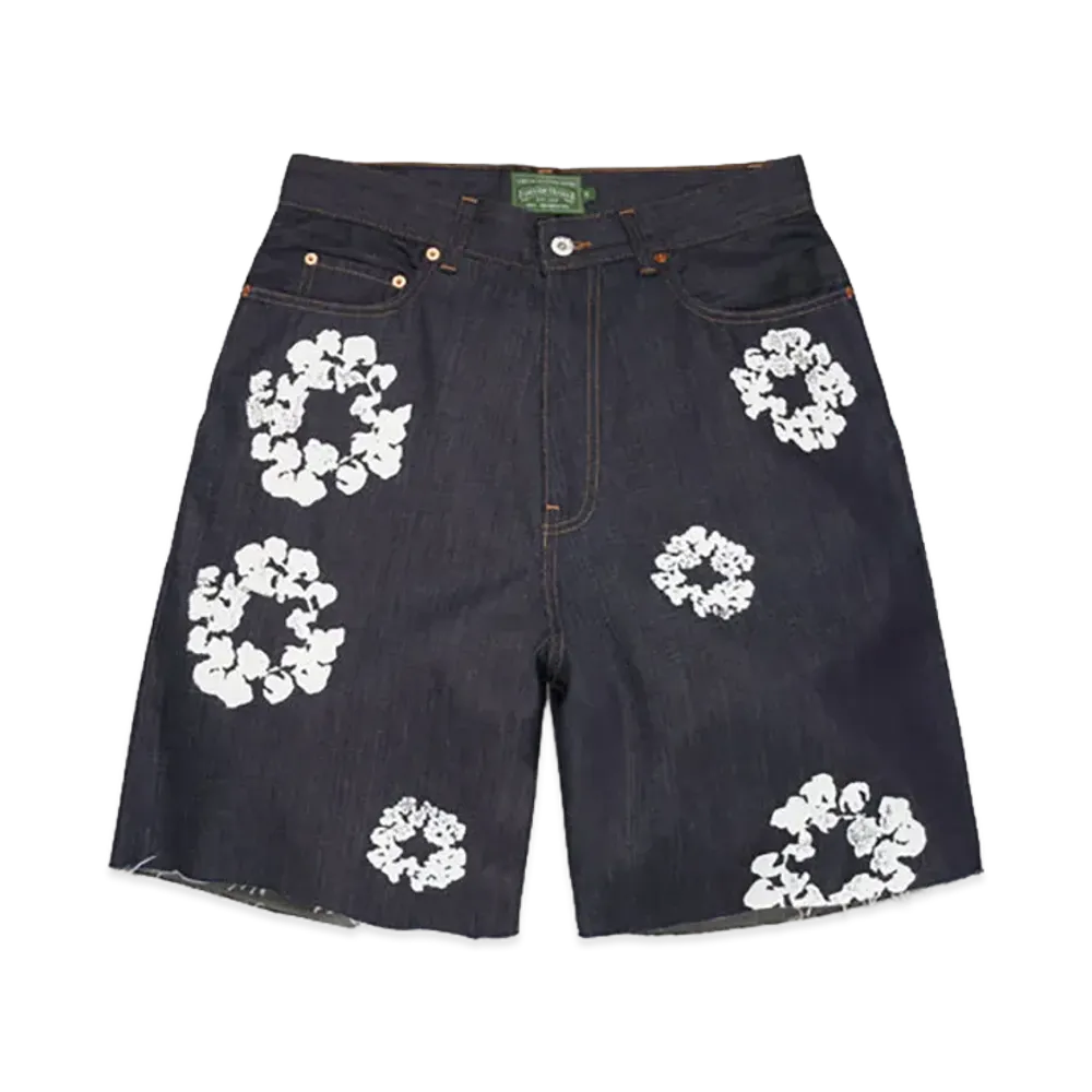 DENIM TEARS Cotton Wreath Denim Short "Selvedge"