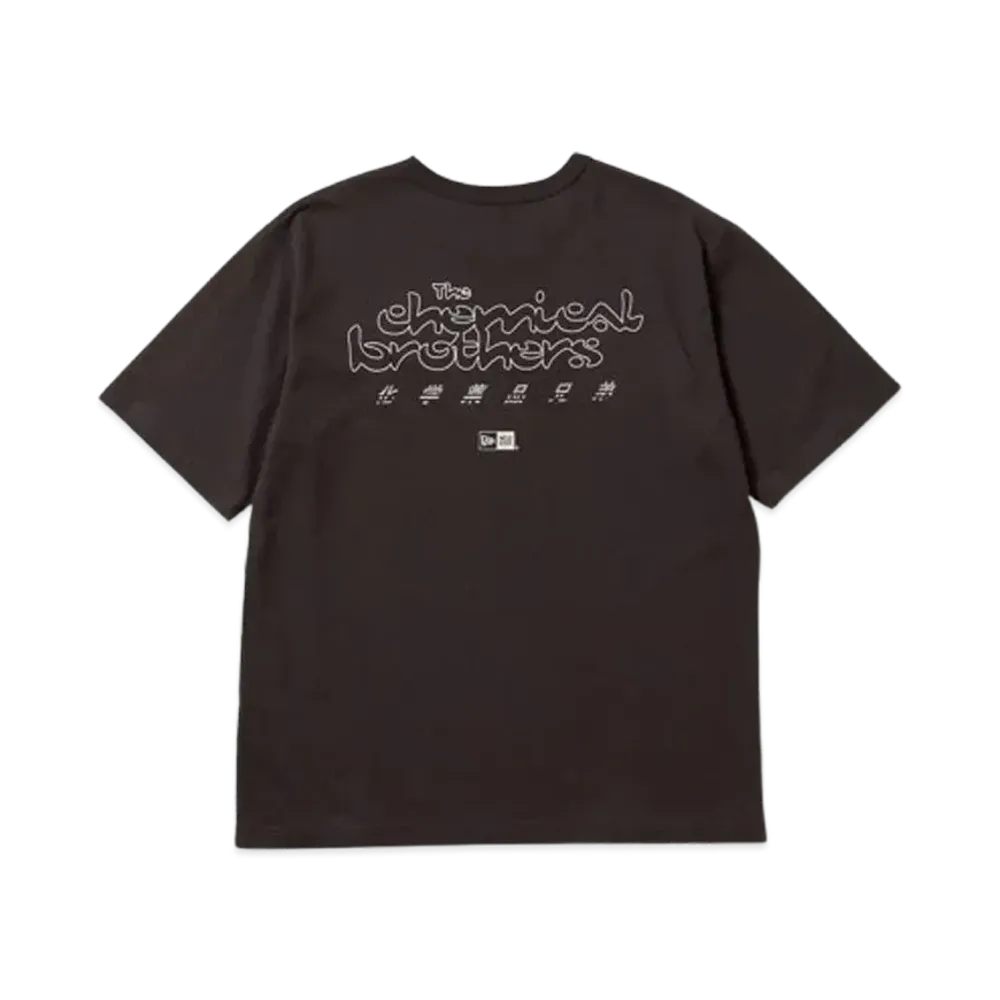 NEW ERA x The Chemical Brothers Block Rockin' Beats Short Sleeve Washed Cotton T-shirt "Sumikuro"
