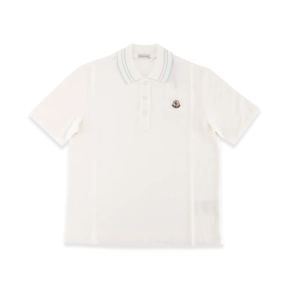 Moncler Women's Patch Polo Shirt "White"