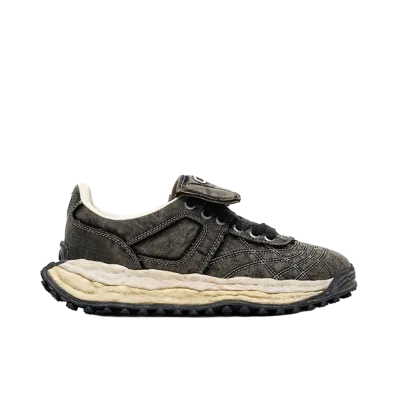 Maison MIHARA YASUHIRO SCOTT OG Sole Bleached Canvas Low-top Sneakers "Black"
