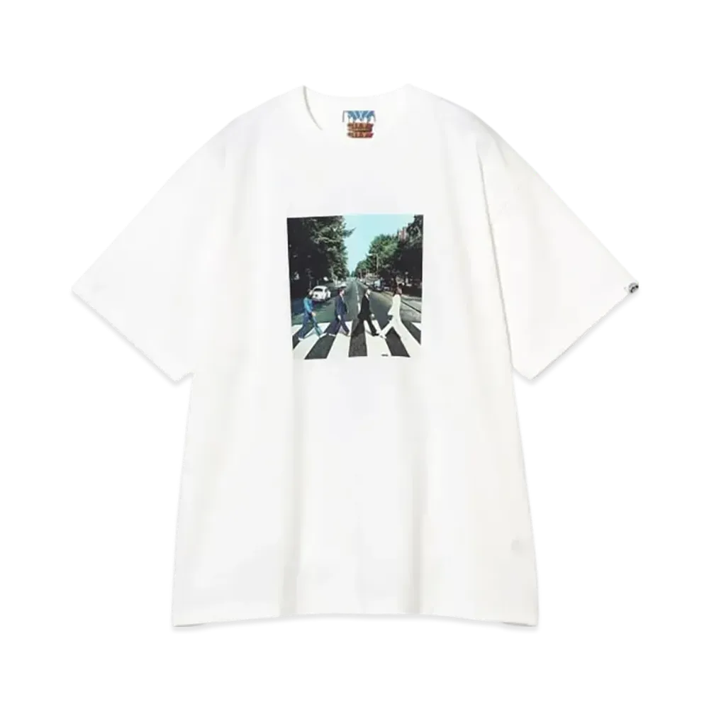 BEAMS City Country City / The Beatles Cotton T-Shirt "White"