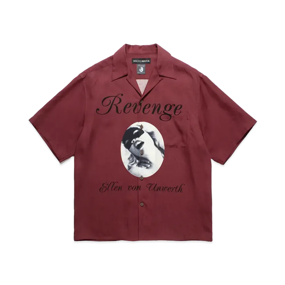 WACKO MARIA x Ellen Von Unwerth Hawaiian Shirt "Burgundy"