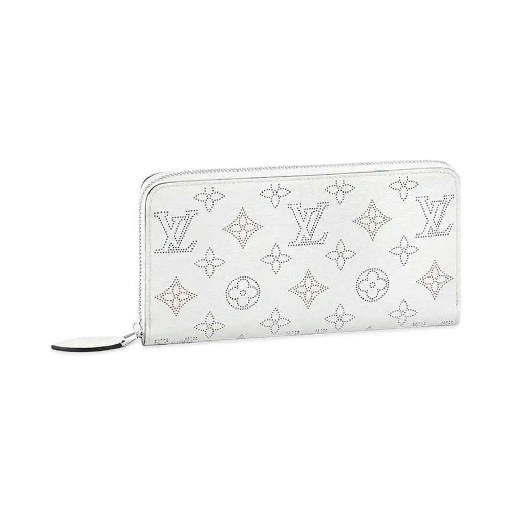 Louis Vuitton Monogram Mahina Zippy Wallet "Snow"