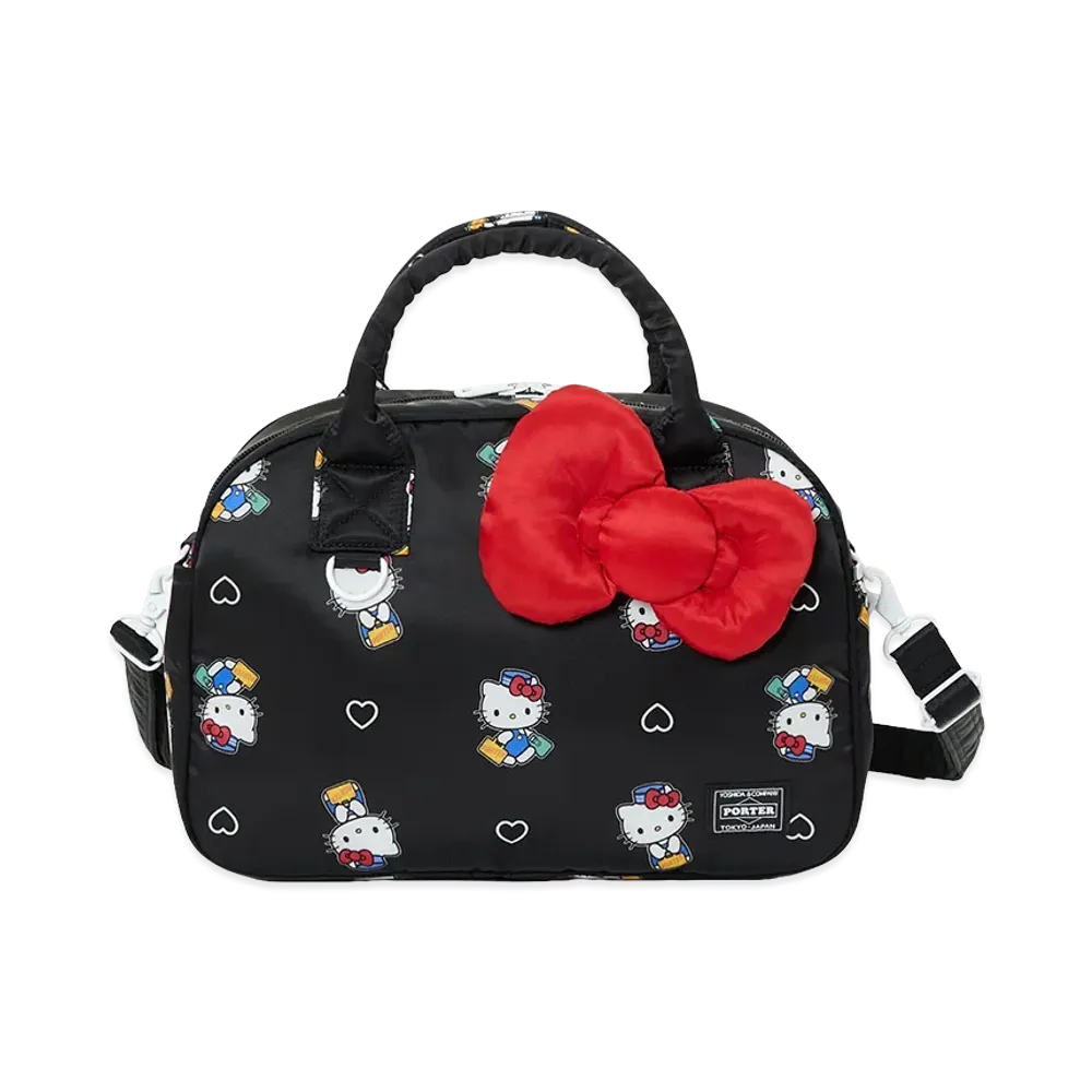 PORTER x HELLO KITTY 2Way Duffle Bag "Black"