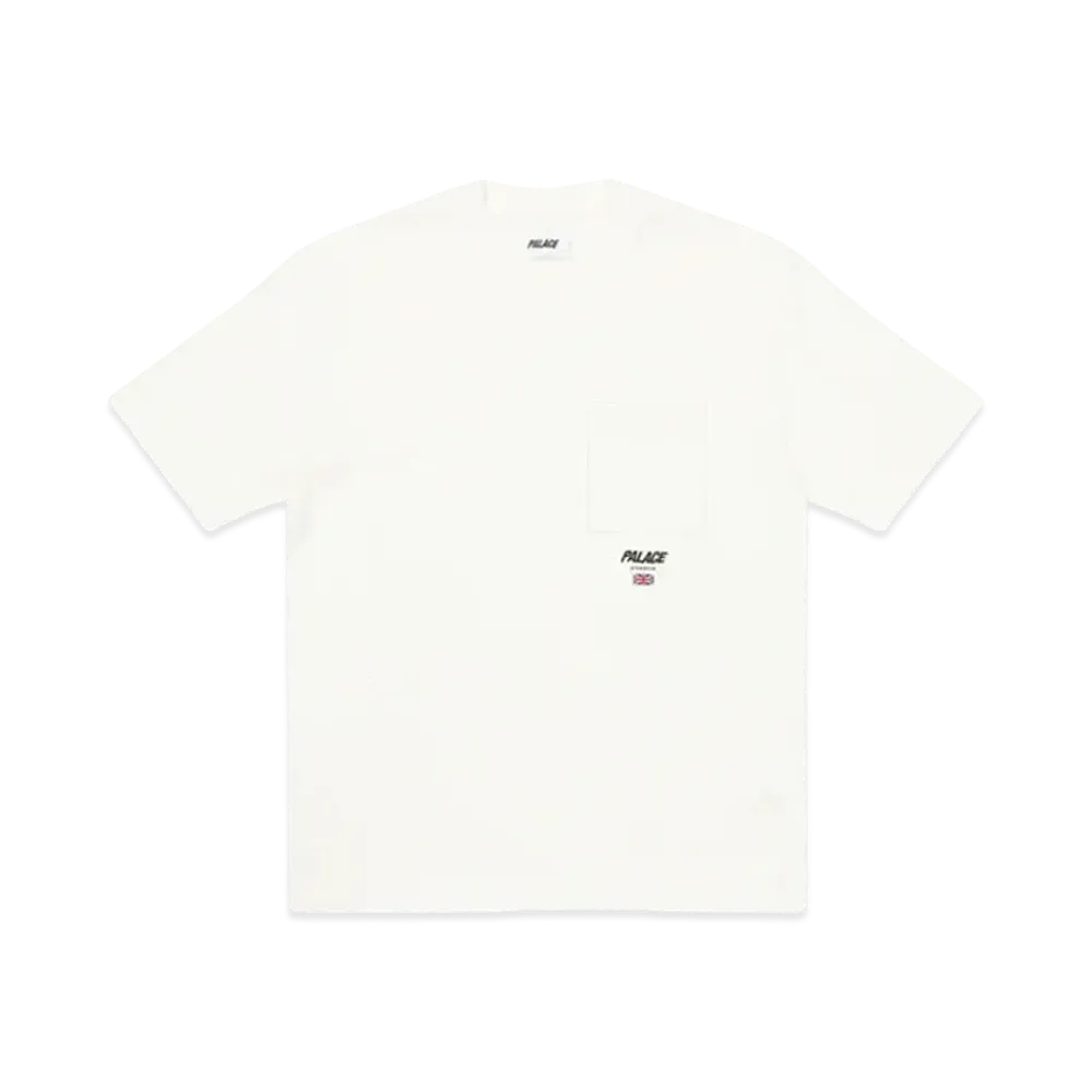 PALACE SLAB SQUARE POCKET T-SHIRT "White"