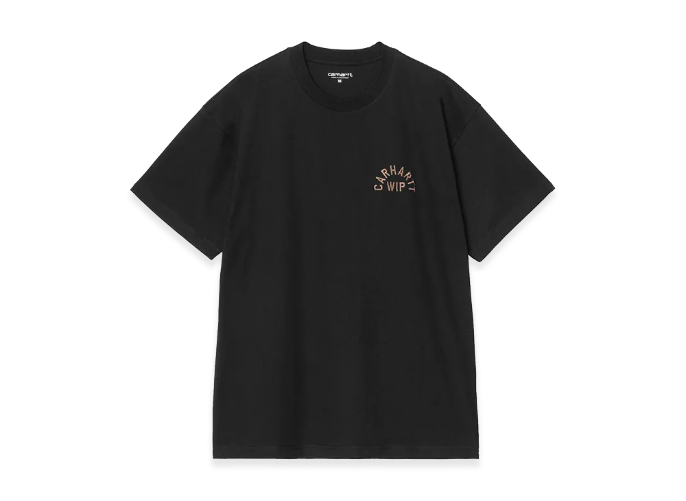 Carhartt WIP S/S Arch Script T-Shirt "Black/WIP H Brown"