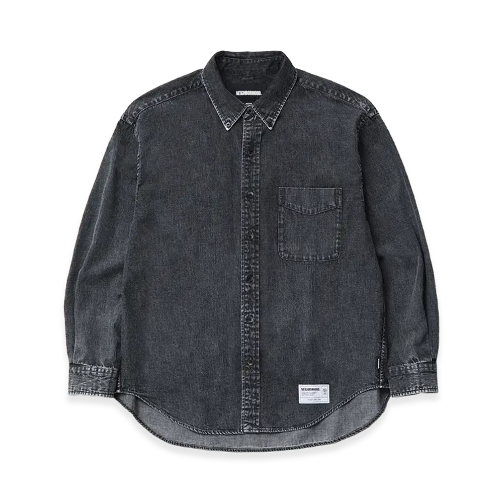 NEIGHBORHOOD Denim BD Shirt LS "Black"