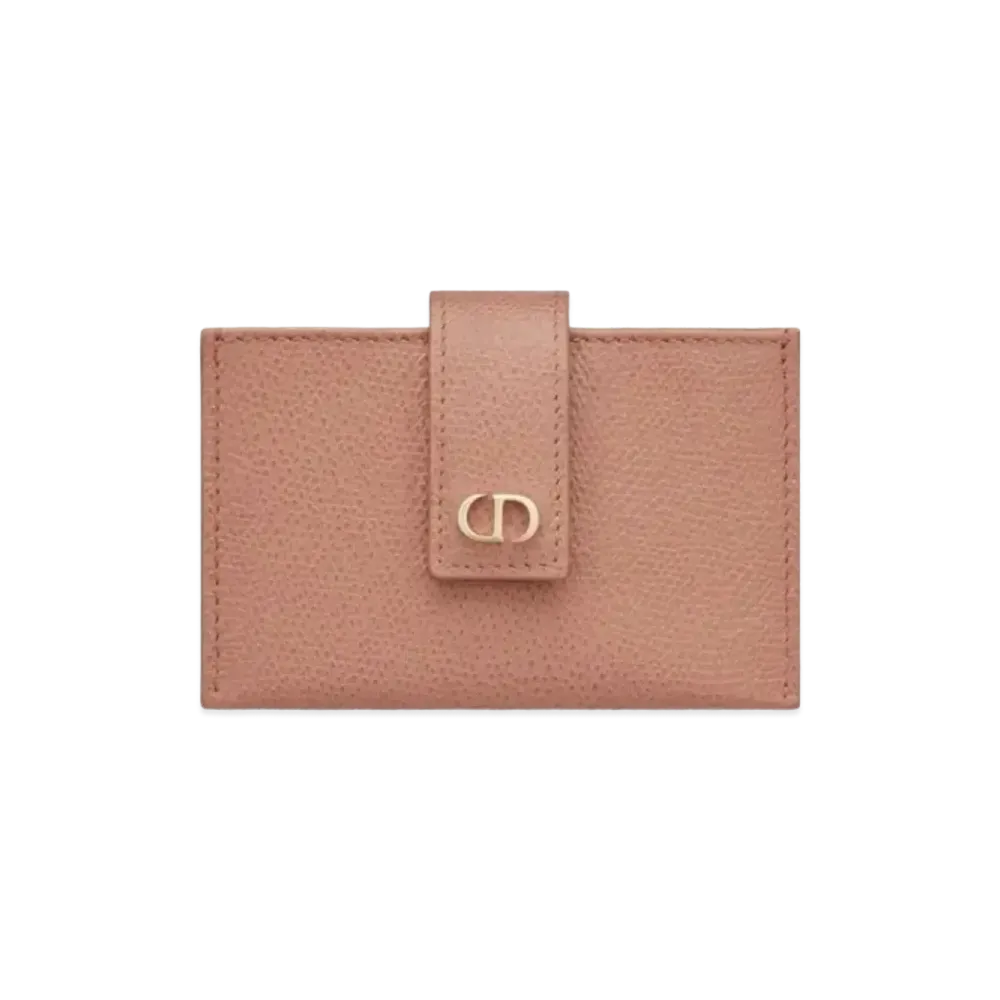 Dior Montenyu Crimson Small Calf Leather 5 Pocket Card Holder "Brown"