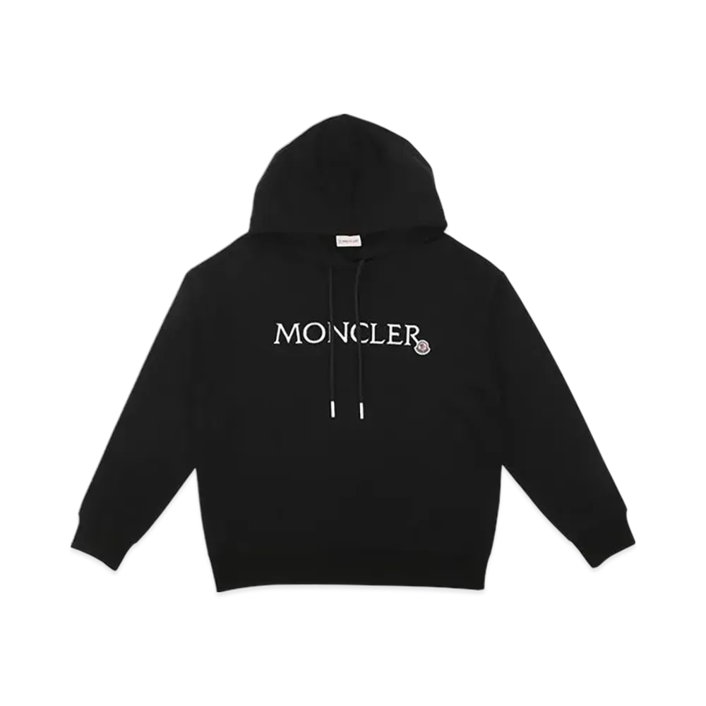 MONCLER Logo Patch Hoodie "Black"