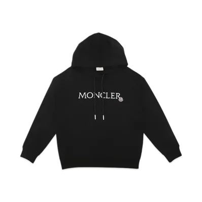 MONCLER Logo Patch Hoodie "Black"
