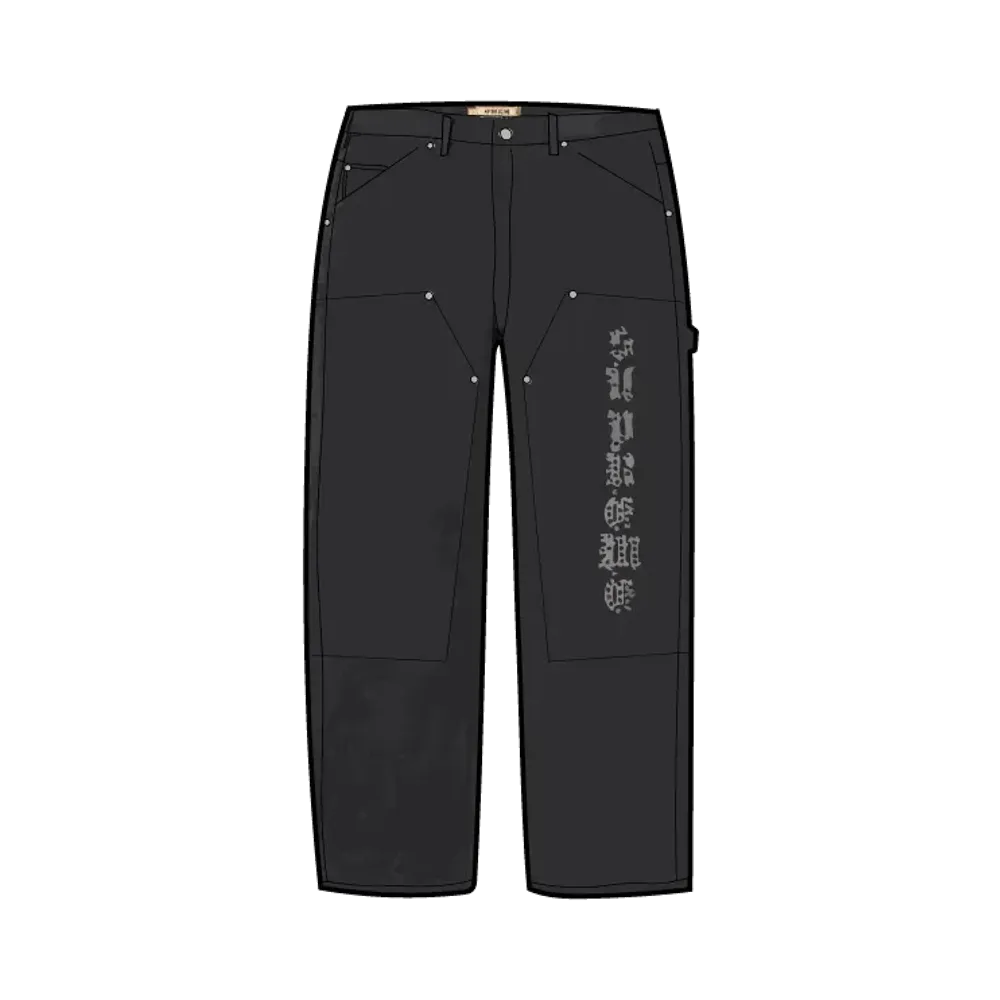 Supreme x The Great China Wall Double Knee Painter Pant "Black"