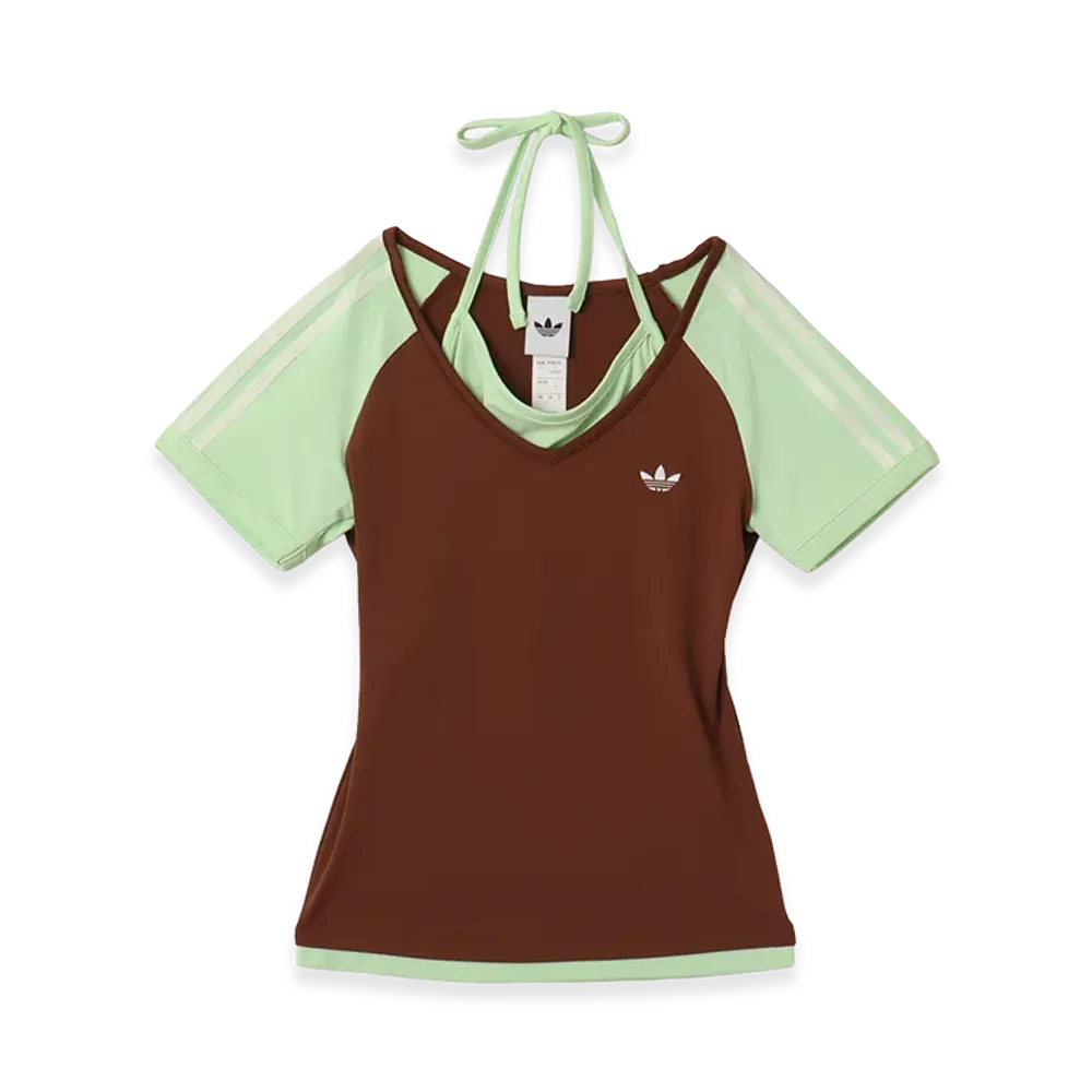 adidas Summer Glow Vintage T-Shirt "Brown/Green"