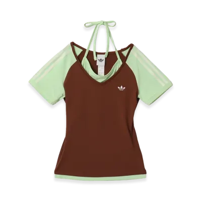 adidas Summer Glow Vintage T-Shirt "Brown/Green"