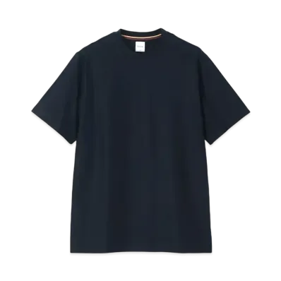Paul Smith Herringbone Short Sleeve Cut And Sew "Navy"
