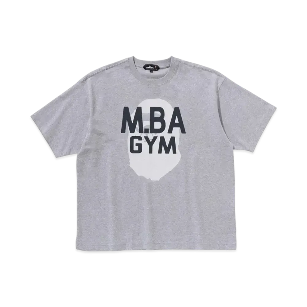 A BATHING APE Mr. BATHING APE 24FW Logo Tee "Gray"
