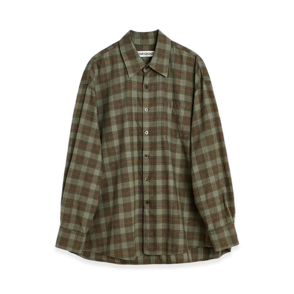 OUR LEGACY Borrowed Shirt "Iowa Flannel Check"