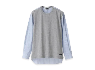 COMME des GARCONS CDG Tripe Shirt x Cotton T-Shirt "Top Grey"