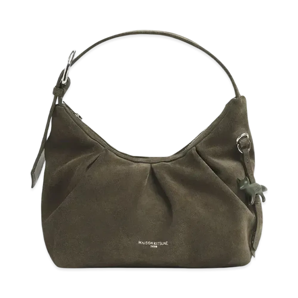 Maison Kitsune Bloom Shoulder Bags "Ranger Green"