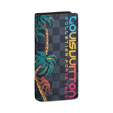 Louis Vuitton Brazza Jungle Wallet Damier Cobalt