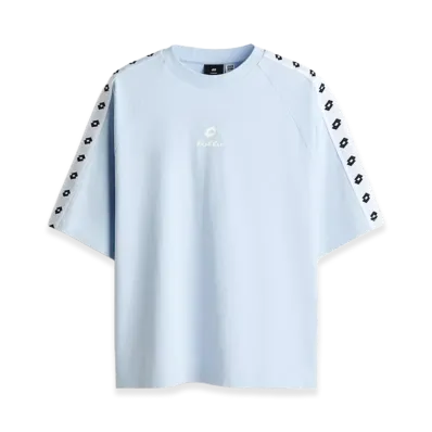 H&M x LOTTO Oversized Fit Cotton T-Shirt "Light Blue"