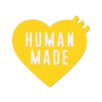 HUMAN MADE Heart Rubber Coaster "Yellow"