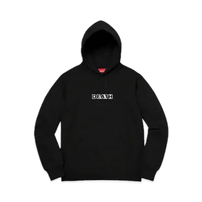 Supreme Gilbert & George DEATH Hooded Sweatshirt "Black"