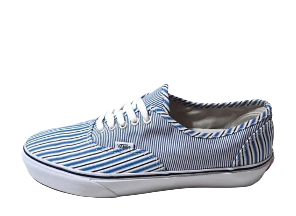 Supreme × COMME des GARCONS SHIRT × Vans Authentic Pro "Pinstripe/Blue"