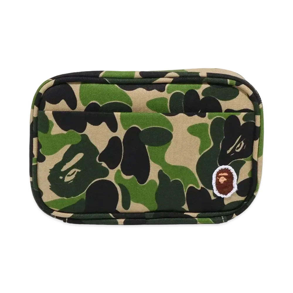A BATHING APE ABC Camo Gadget Pouch "Green"