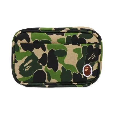 A BATHING APE ABC Camo Gadget Pouch "Green"