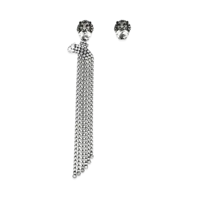 GUCCI Asymmetric Design Lion Head Earrings