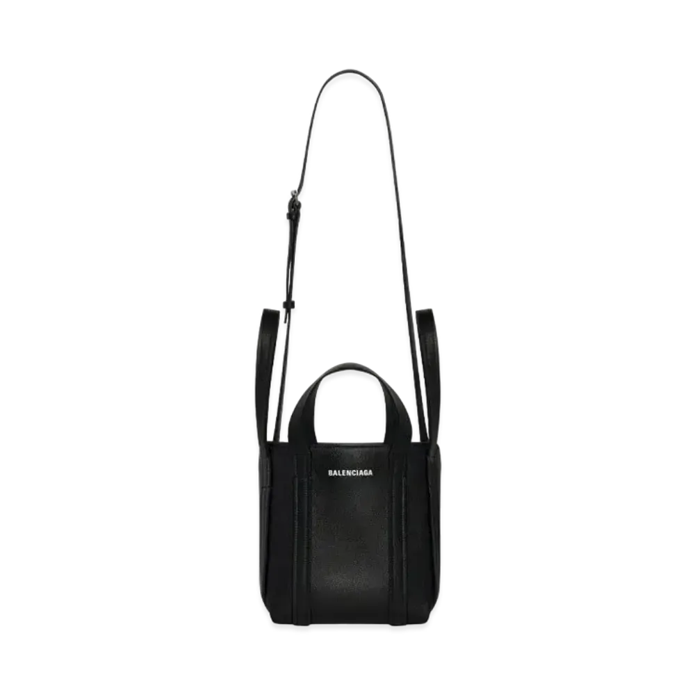 BALENCIAGA Everyday XS North-south Shoulder Tote Bag In Grained Calfskin "Black"