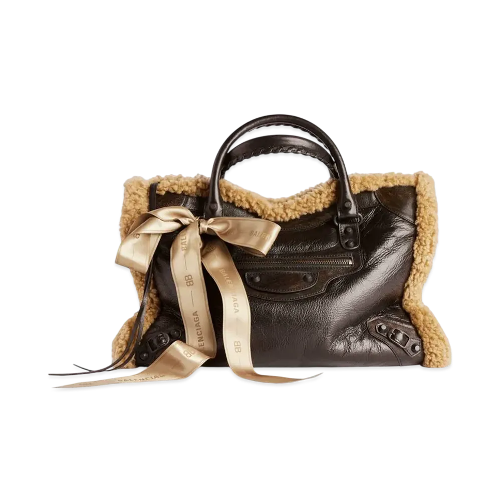 BALENCIAGA Le City Bag Medium "Brown/Beige"