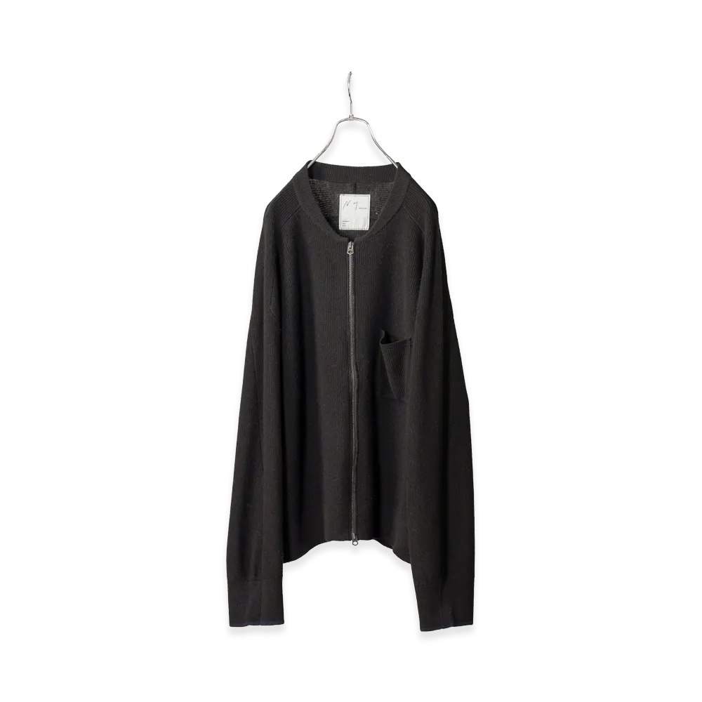 ANCELLM Full Zipped Knit Cardigan 