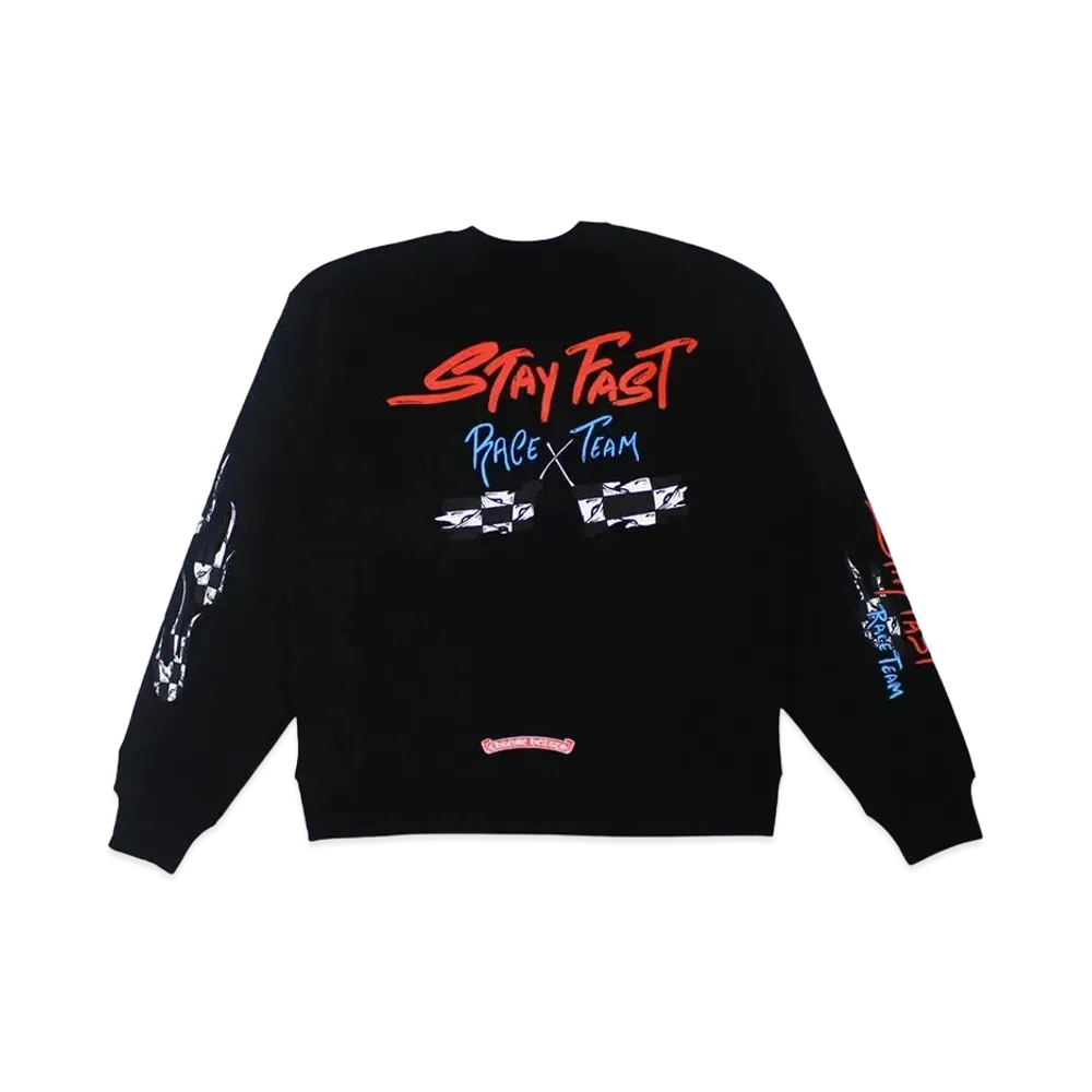 Chrome Hearts Matty Boy PPO Stay Fast Race Team Sweatshirts "Black"