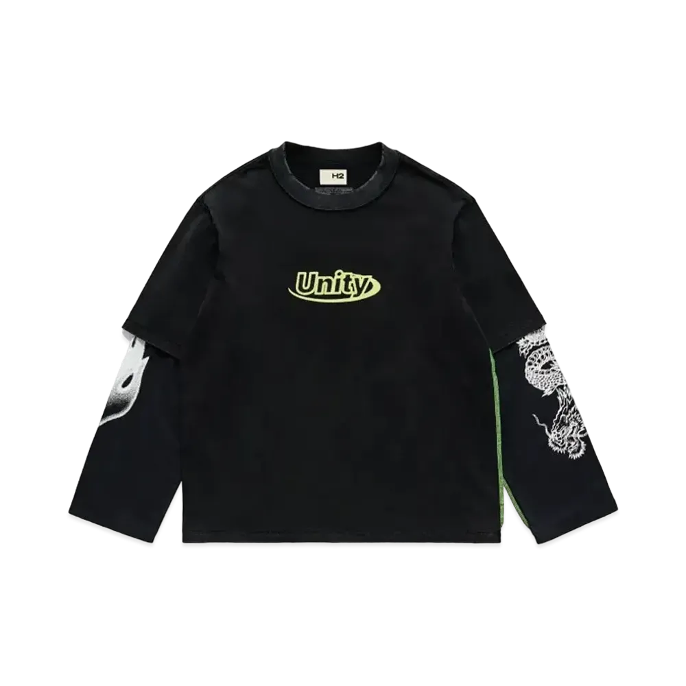 HERON PRESTON x H&M H2 Double Layer T-Shirt "Black"