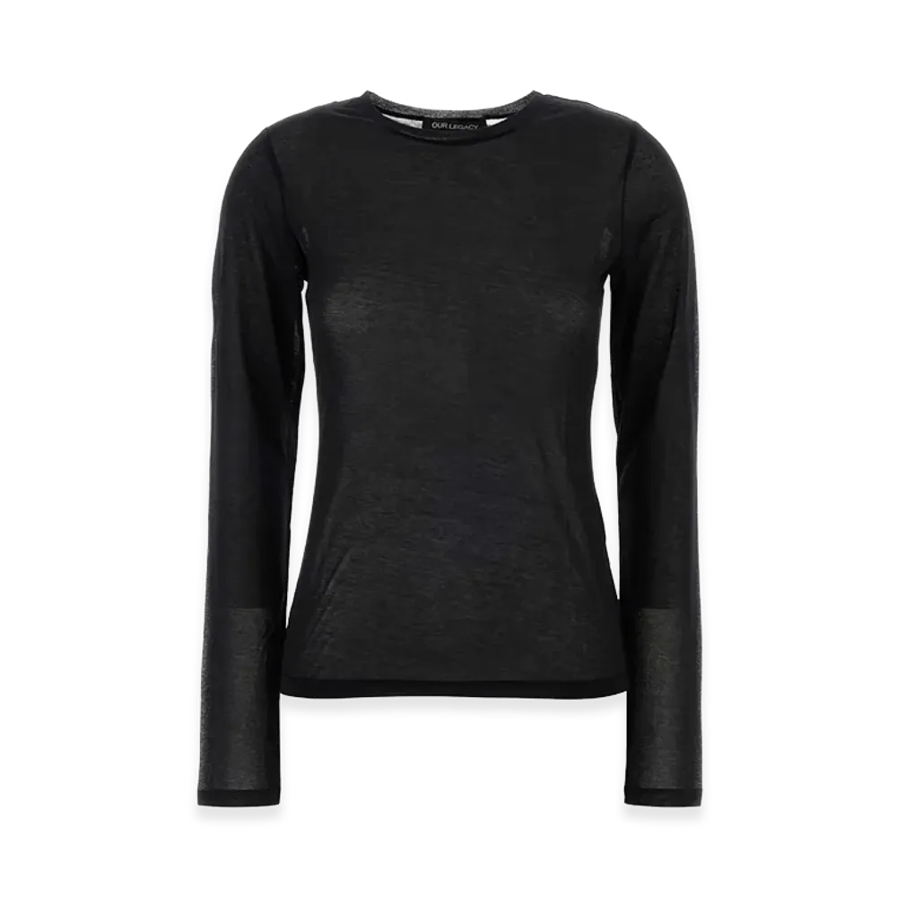 OUR LEGACY Women's Cotton Blend T-Shirt "Black"