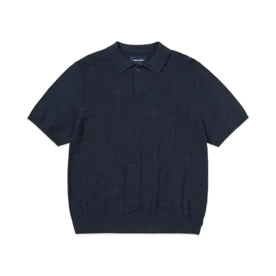 thisisneverthat Stacked TNT S/S Knit Polo "Navy"