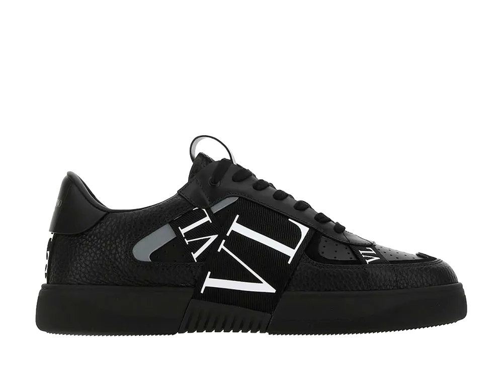 Valentino Garavani Black Leather Vl7n Sneakers "Neutrals"