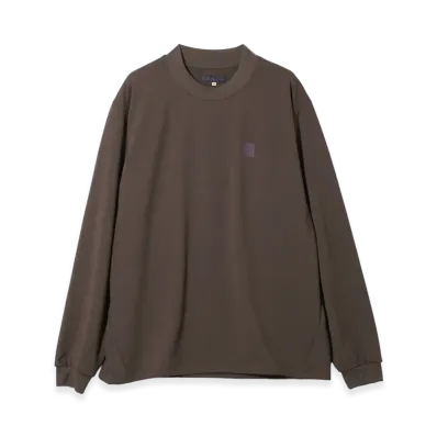 NEEDLES L/S Tee - Poly French Terry "Chocolate"
