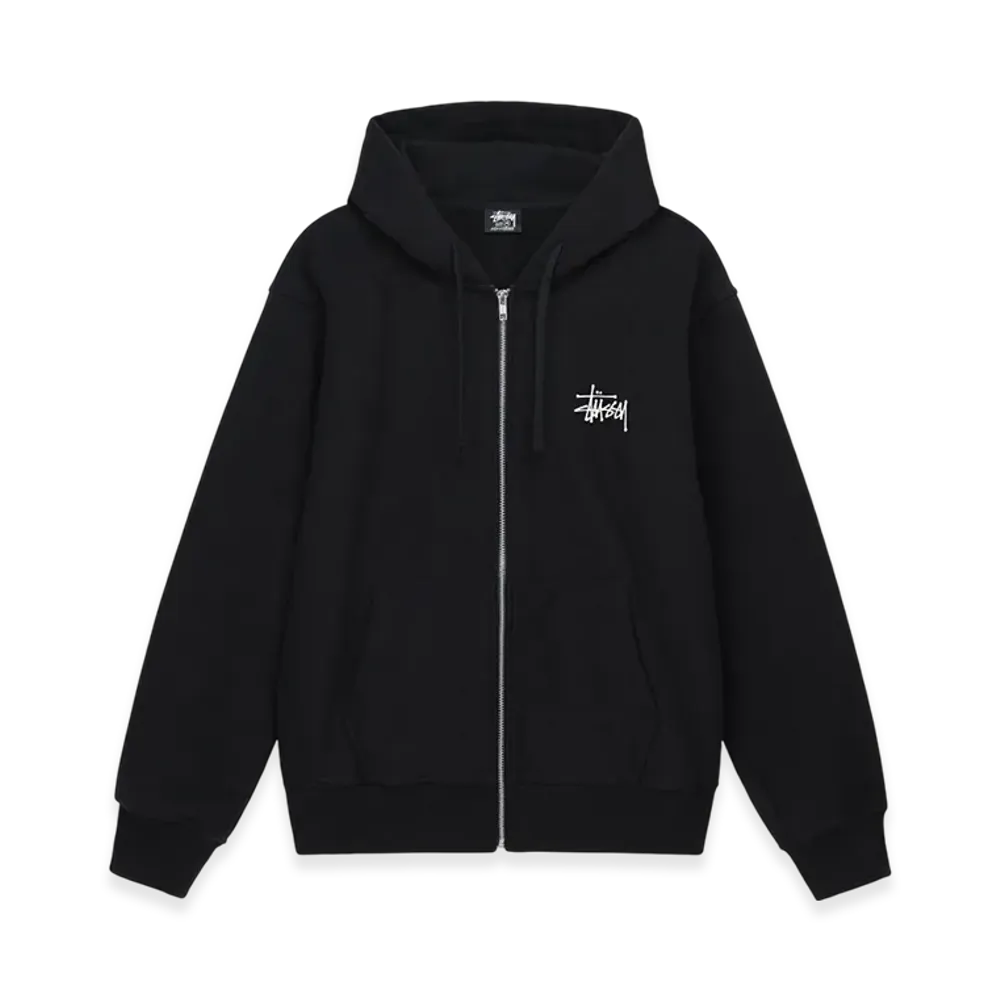 Stussy Basic Stussy Zip Hoodie 2023 "Black"