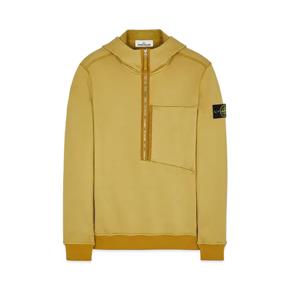 Stone Island 63247 COTTON NYLON FLEECE "Dark Beige"