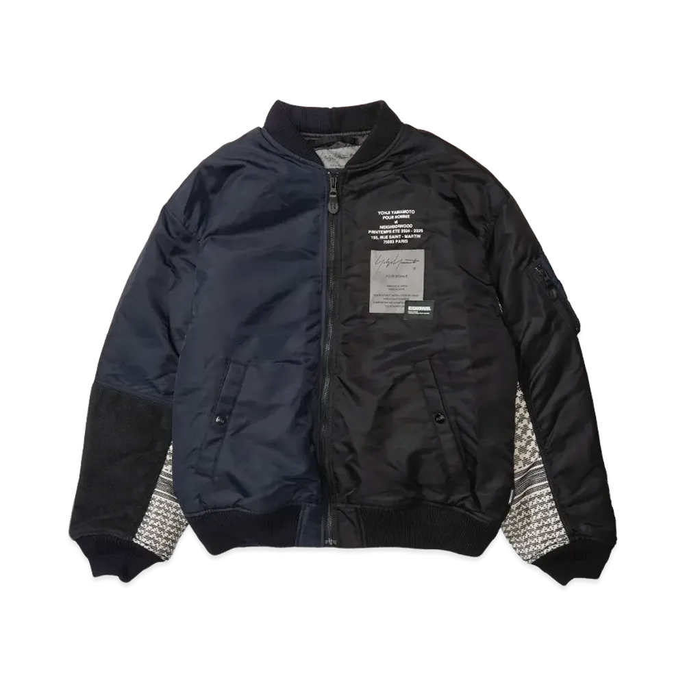 NEIGHBORHOOD x Yohji Yamamoto MA-1 Jacket "Black" 242SPYYN-JKM01S / HP-J93-602