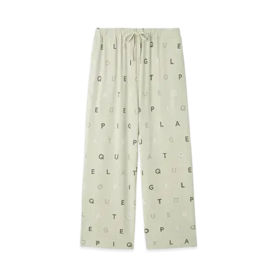 GELATO PIQUE Homme Rayon Logo Pattern Long Pants "Lime"