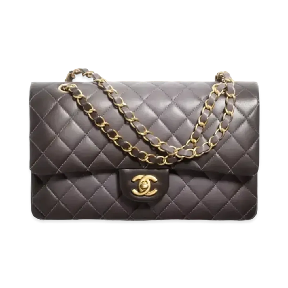 CHANEL Classic 11.12 Handbag Gradient Lambskin & Gold-Tone Metal "Gray"